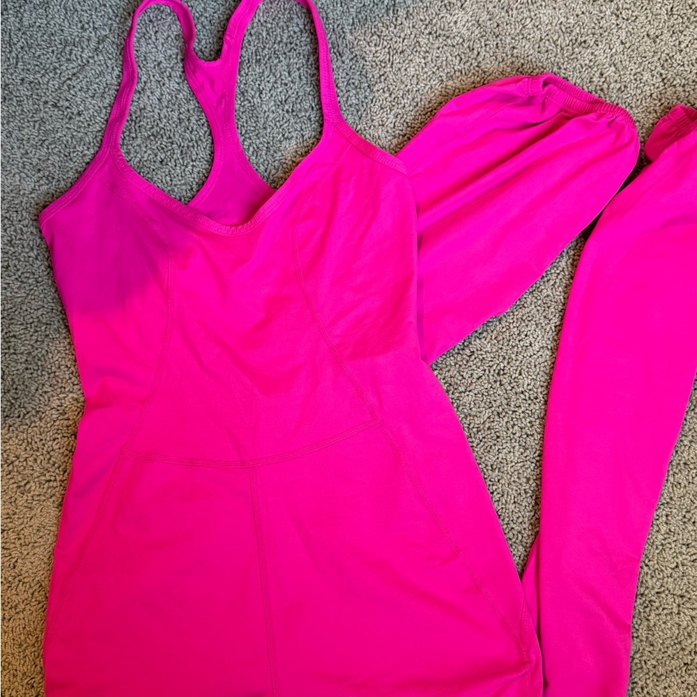 FP Movement Pink Jumpsuit Vibrant Stretchy Design